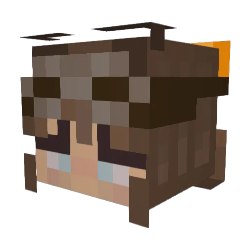 PlaneOx2446431 Minecraft avatar head, 3D render