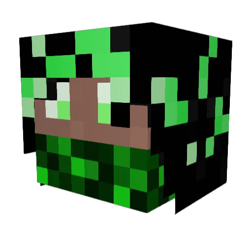 Planet643 Minecraft avatar head, 3D render