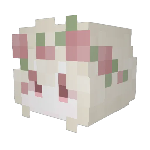 PlanetEarth_ Minecraft avatar head, 3D render
