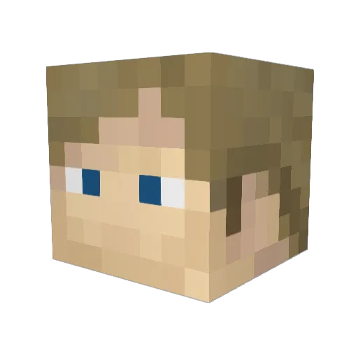 PlanetKembel Minecraft avatar head, 3D render
