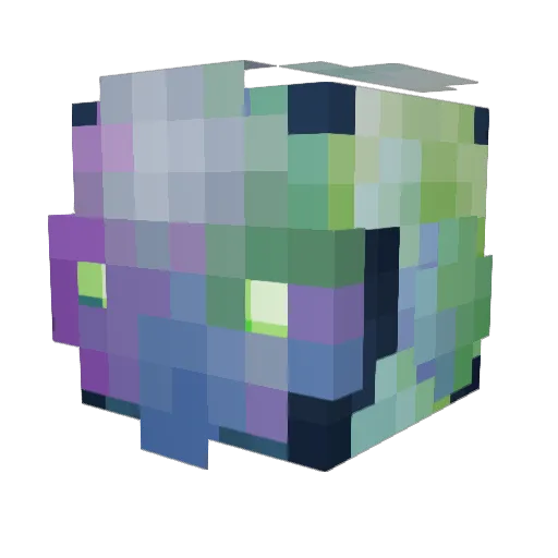 PlanetLilac Minecraft avatar head, 3D render
