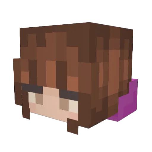 PlanetPitDarren Minecraft avatar head, 3D render