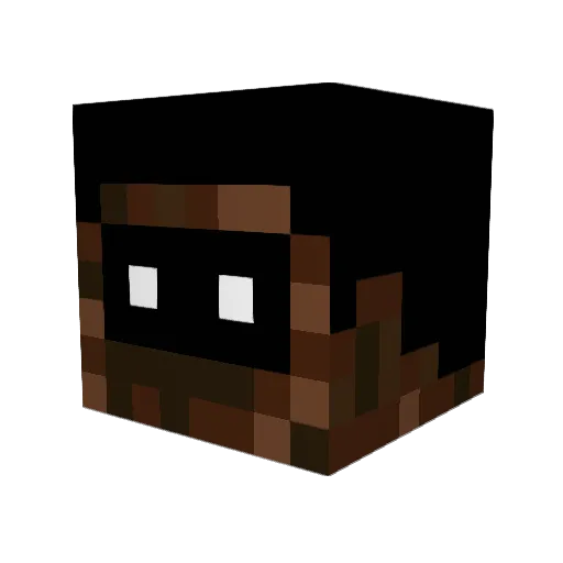PlanetPitStorage Minecraft avatar head, 3D render