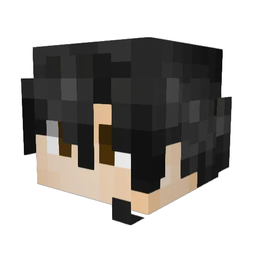 Planet_Baby Minecraft avatar head, 3D render