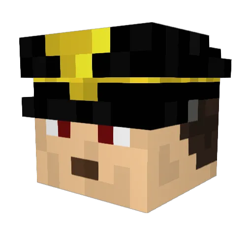 Planet_Toaster Minecraft avatar head, 3D render