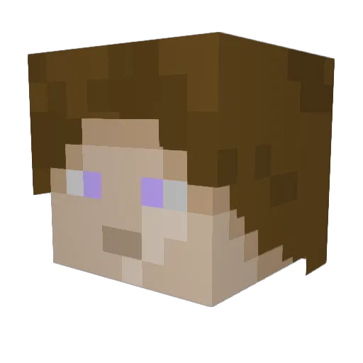 PlanetaryAether Minecraft avatar head, 3D render