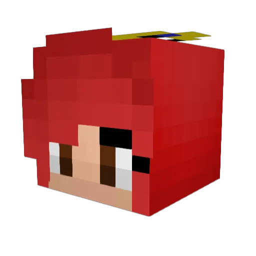 PlanetaryFred Minecraft avatar head, 3D render
