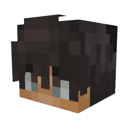 Planetfax Minecraft avatar head, 3D render