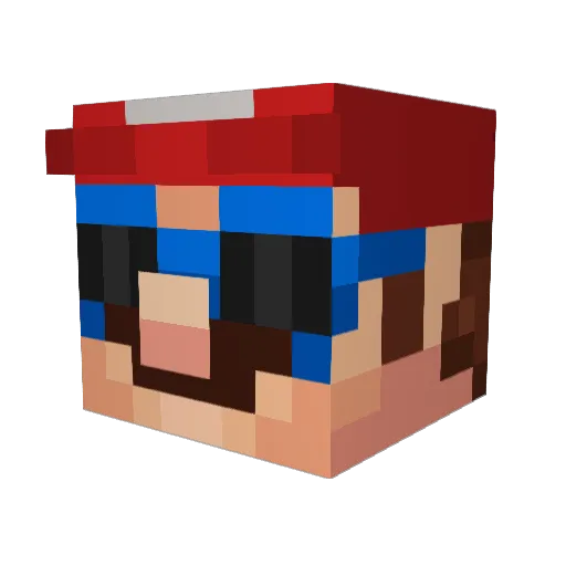 Planette11 Minecraft avatar head, 3D render