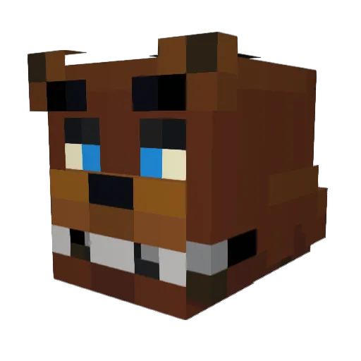 Planko20 Minecraft avatar head, 3D render