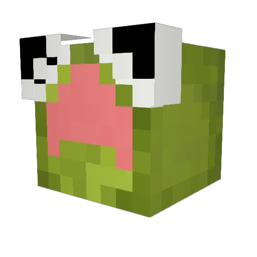 Plansdende Minecraft avatar head, 3D render