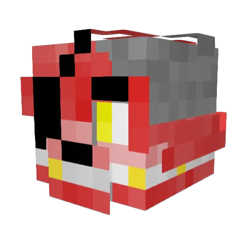 Plant456 Minecraft avatar head, 3D render