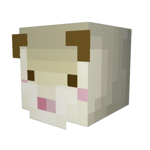 PlantBab Minecraft avatar head, 3D render