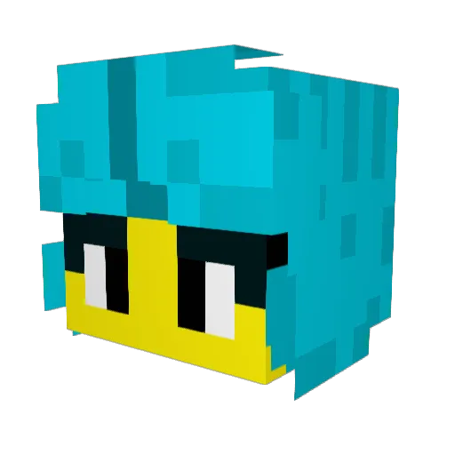 PlantBoiIGuess Minecraft avatar head, 3D render