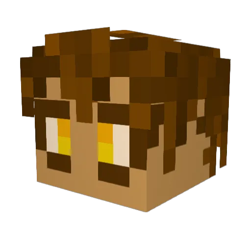 PlantZ_404 Minecraft avatar head, 3D render