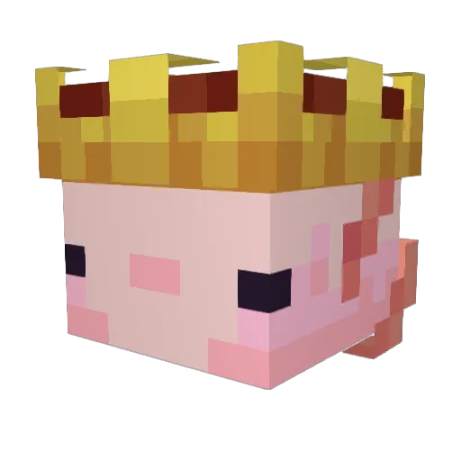 PlantbotBAD Minecraft avatar head, 3D render