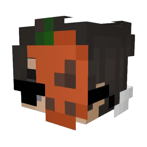 Plantiero Minecraft avatar head, 3D render