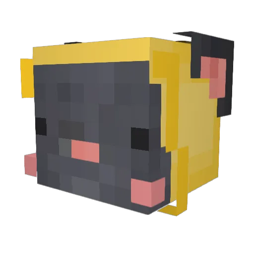 Plantnix Minecraft avatar head, 3D render