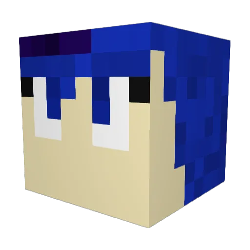 Plants10000 Minecraft avatar head, 3D render