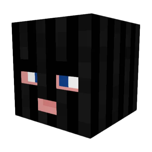 Plarr Minecraft avatar head, 3D render