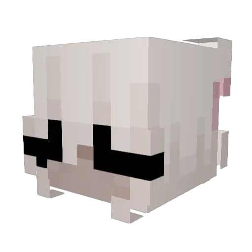 Plask_ Minecraft avatar head, 3D render