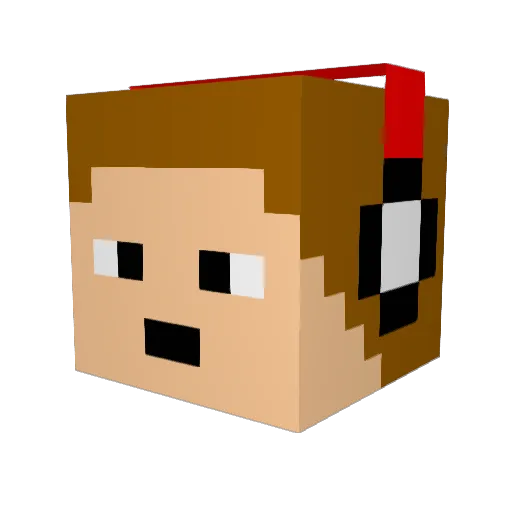 Plasma07 Minecraft avatar head, 3D render