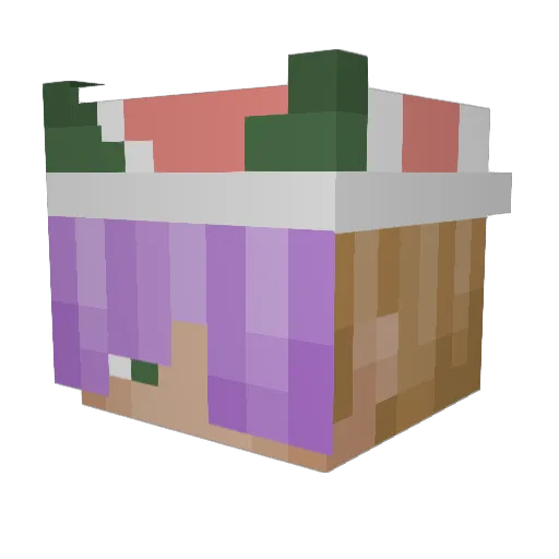 PlasmaDabs Minecraft avatar head, 3D render