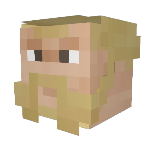 PlasmaDivine Minecraft avatar head, 3D render