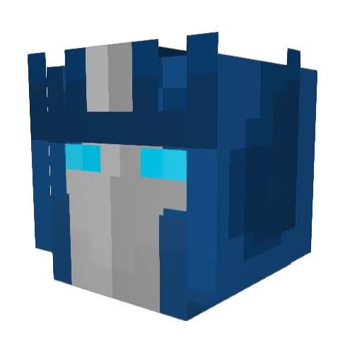PlasmaFalcon Minecraft avatar head, 3D render