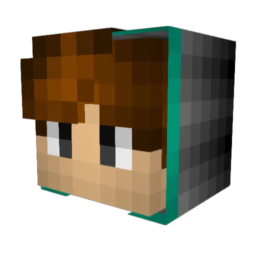 PlasmaGalaxy Minecraft avatar head, 3D render