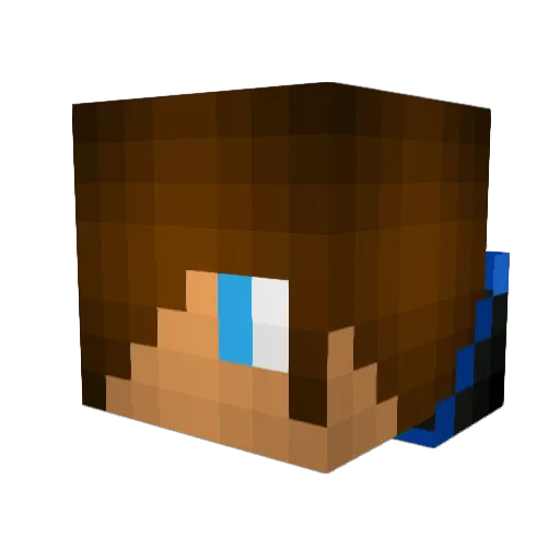 PlasmaPlant Minecraft avatar head, 3D render