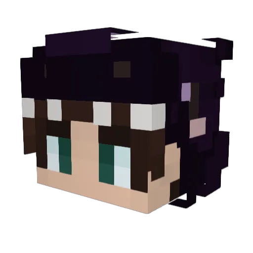 PlasmaPlasma Minecraft avatar head, 3D render