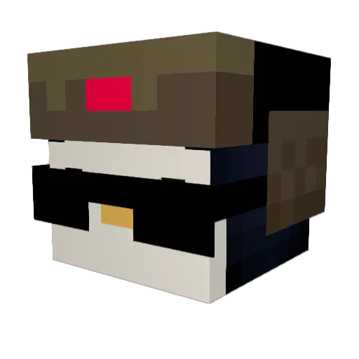 PlasmaRend Minecraft avatar head, 3D render