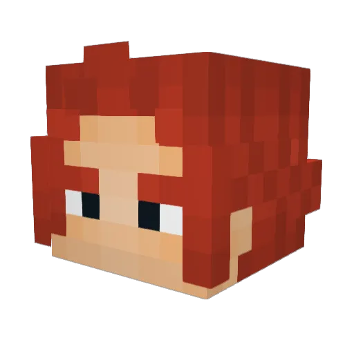 PlasmaX5 Minecraft avatar head, 3D render