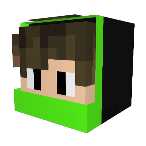 Plasma_fade Minecraft avatar head, 3D render