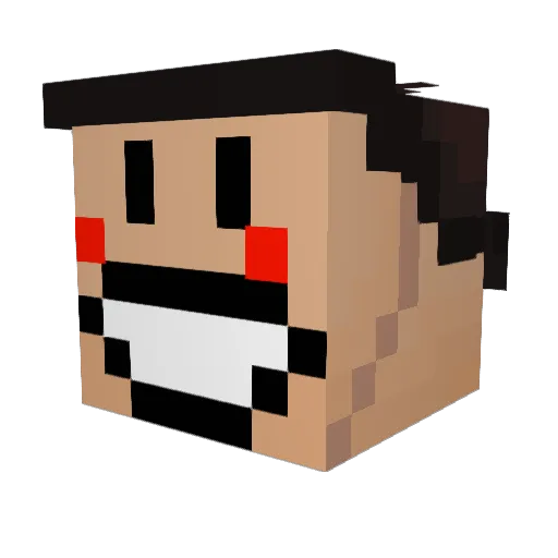 Plasmaa27 Minecraft avatar head, 3D render