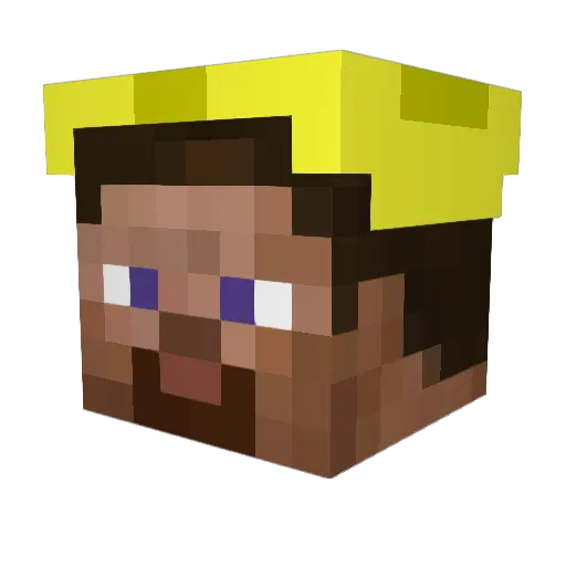 Plasmatikus Minecraft avatar head, 3D render