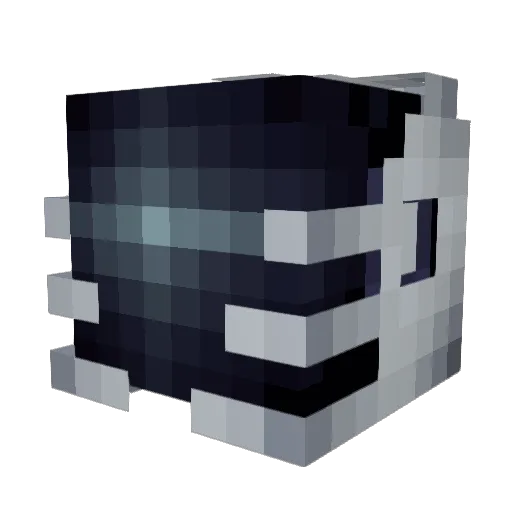 Plasmatty Minecraft avatar head, 3D render