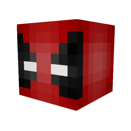 Plasmazul Minecraft avatar head, 3D render
