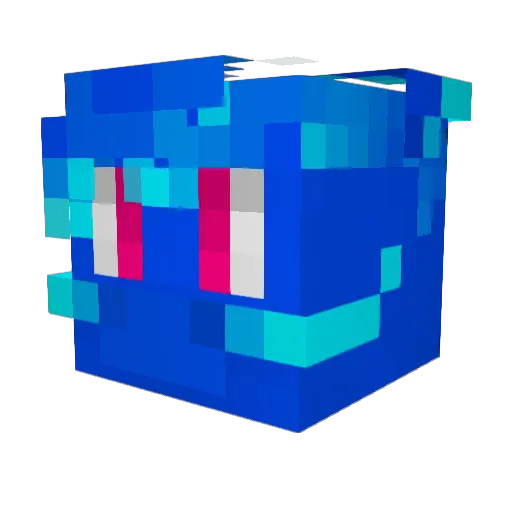 PlasmbiteVT Minecraft avatar head, 3D render