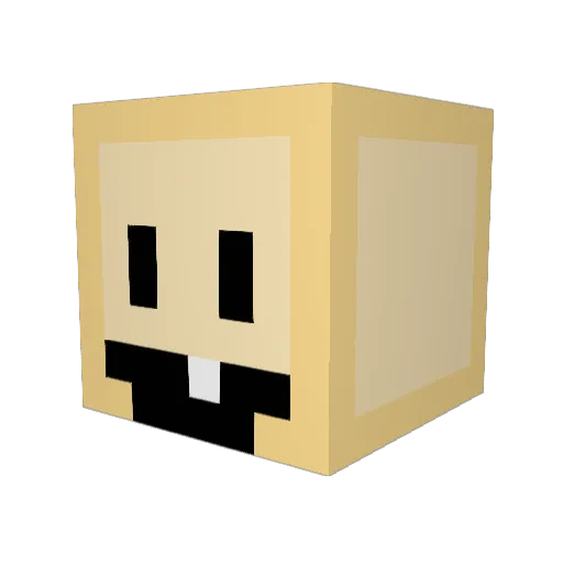 Plasmism Minecraft avatar head, 3D render