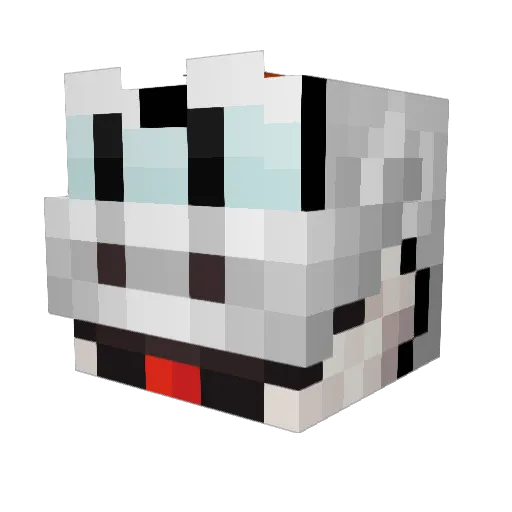 PlasticHead Minecraft avatar head, 3D render