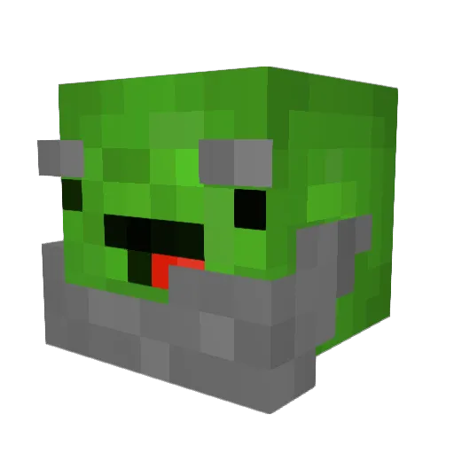 PlasticTurtle Minecraft avatar head, 3D render
