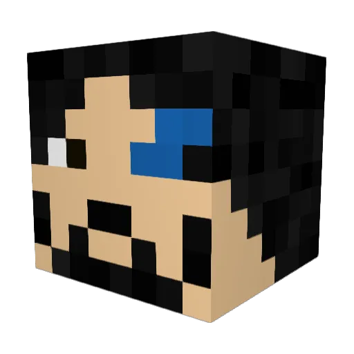 Plastic_Dinos Minecraft avatar head, 3D render