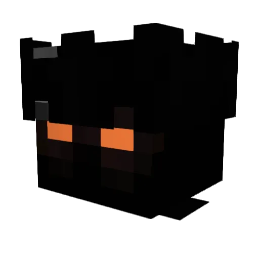 Plateings Minecraft avatar head, 3D render