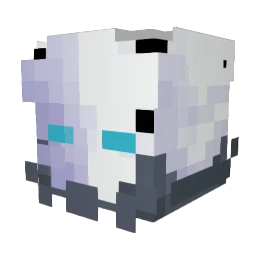Platine_Platine Minecraft avatar head, 3D render