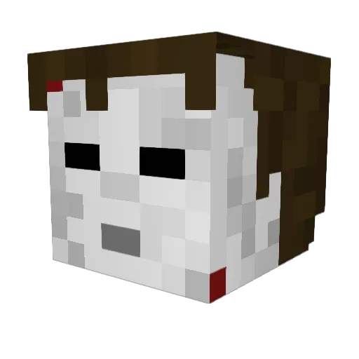 Platinnexus Minecraft avatar head, 3D render
