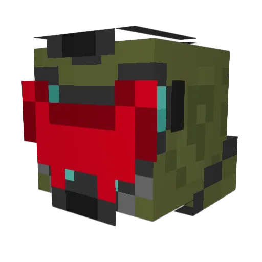 Platinum542 Minecraft avatar head, 3D render