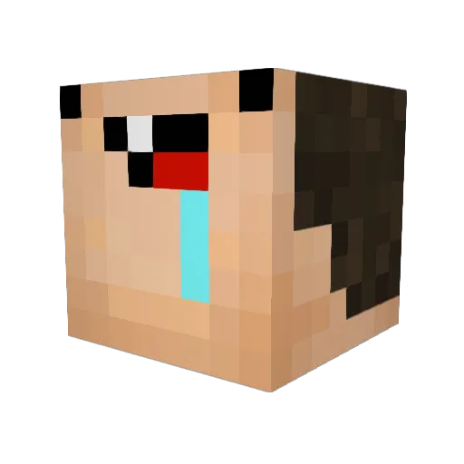 PlatinumStats Minecraft avatar head, 3D render