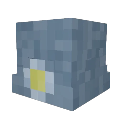 PlatinumVanguard Minecraft avatar head, 3D render